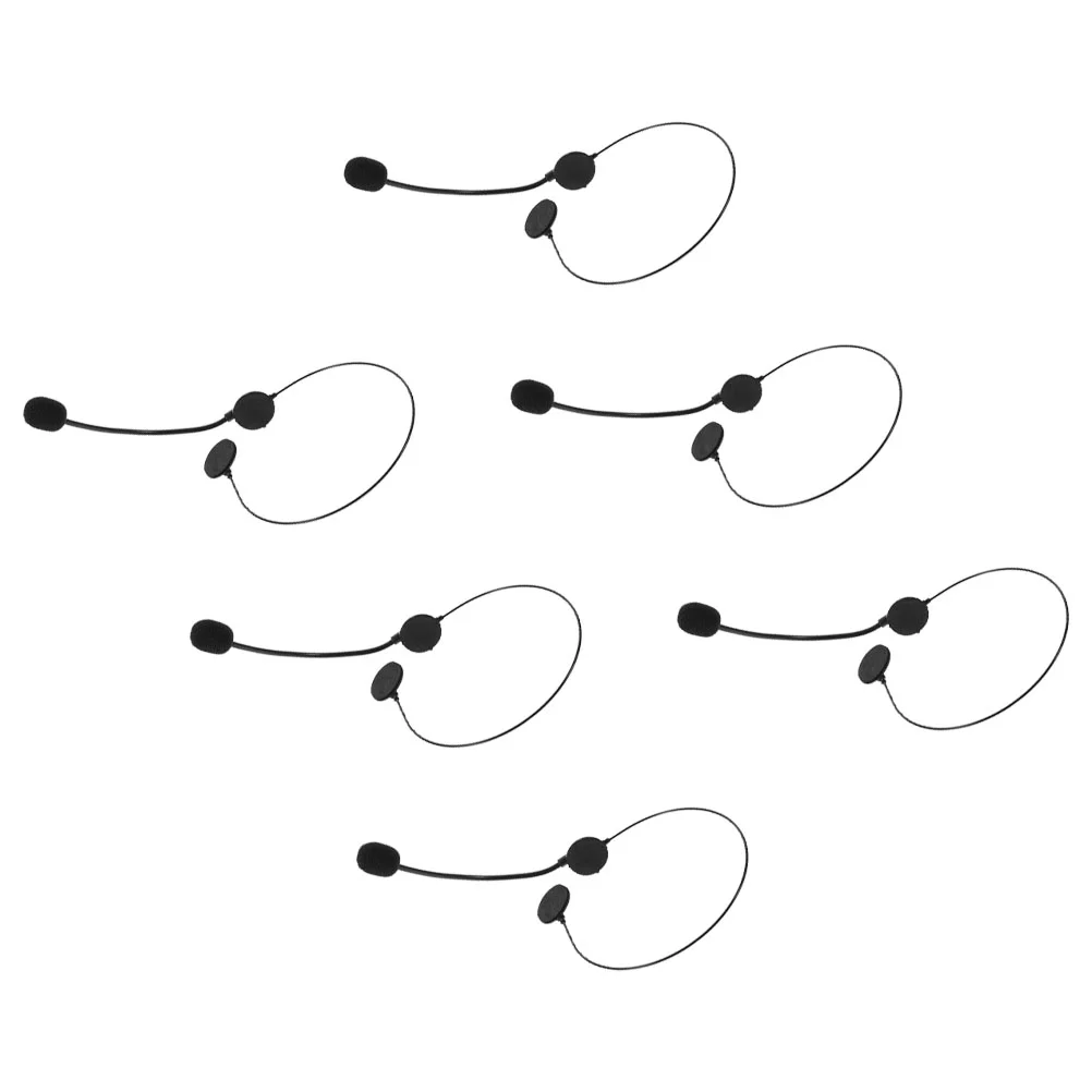 6 Pcs Boom Arm Toy Microphone Headpiece Costume Accessory Lightweight Ergonomic Design For Cosplay Party Festivals