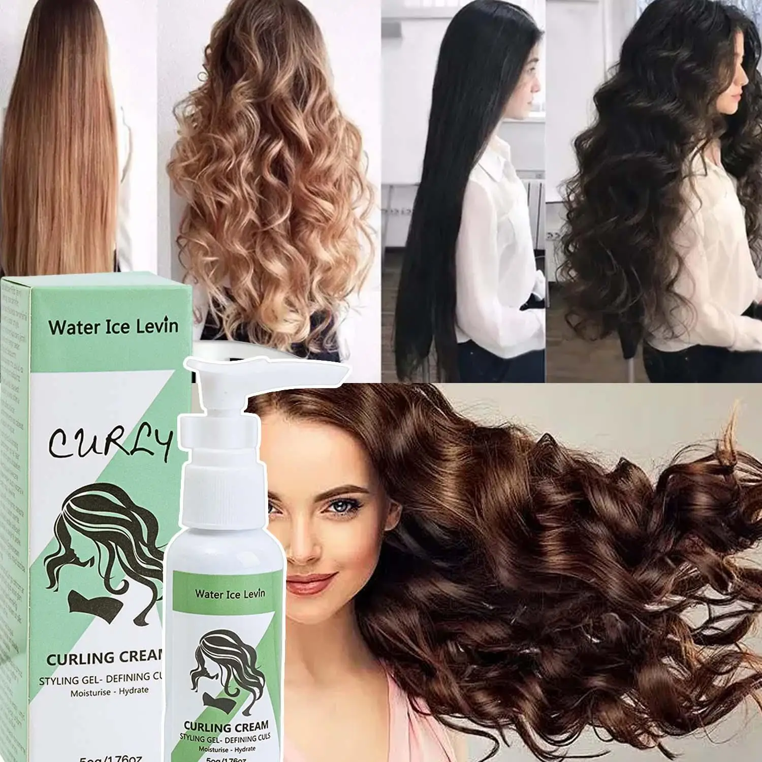 50g Hair Sculpting Mousse Professional Moisturizing Curly Hair Styling Cream Natural Fluffy Booster Defining Women Hair Care