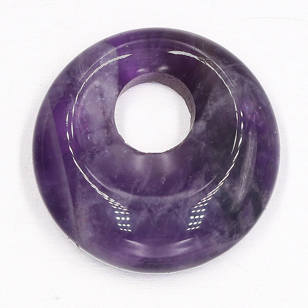 Natural Stone Green Aventurine Agate Amethyst Opal Large Hole Beads DIY for Making Jewelry Accessories Gift 18mm Hole 5.5mm