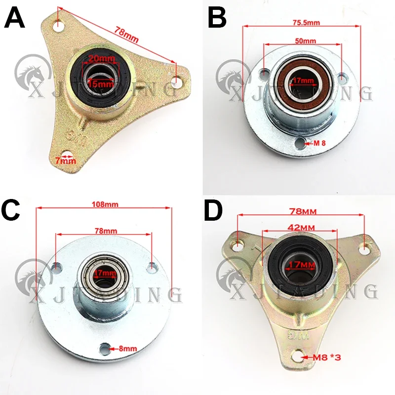 

5" 6" 3-Stud Front Wheel Hub for 110cc 168F 200F Go Kart ATV UTV Buggy Quad Bike Drift Racing Parts DIY China Karting