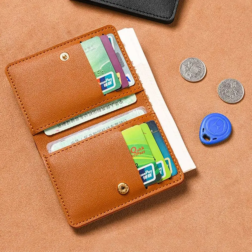 Super Slim Soft Wallet Leather Mini Credit Card Wallet Purse Card Holders Men Wallet