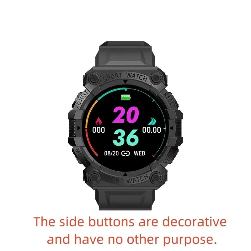 Smart Watch Fitness Bracelet - Sport Pedometer with Music Control, BT Connection, Clock, Alarm, Weather & Message