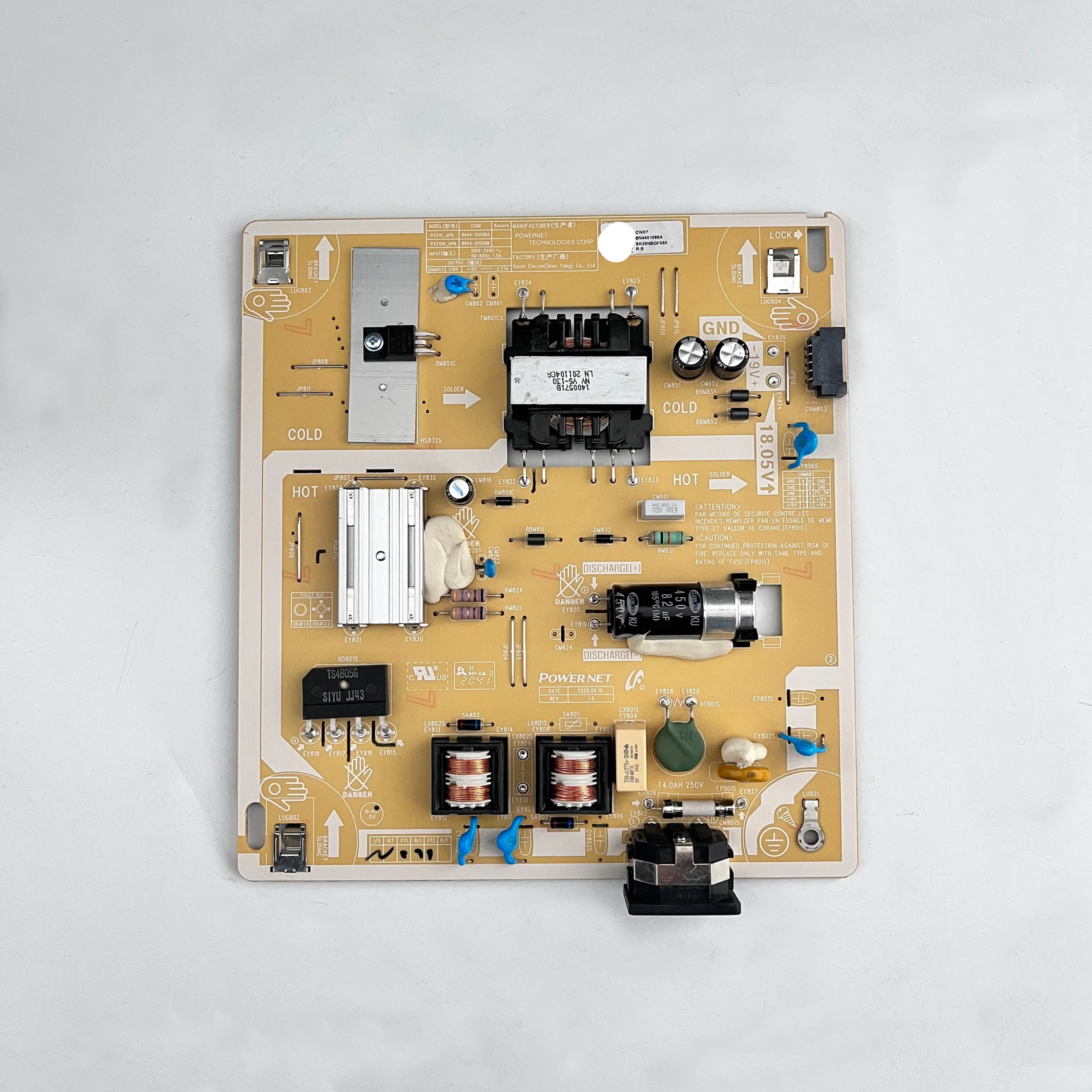 

Genuine Original TV Power Supply Board P4519_APN BN44-01098A Works Normally And Is For LCD TVs Model S27AM503NU Tv Accessories