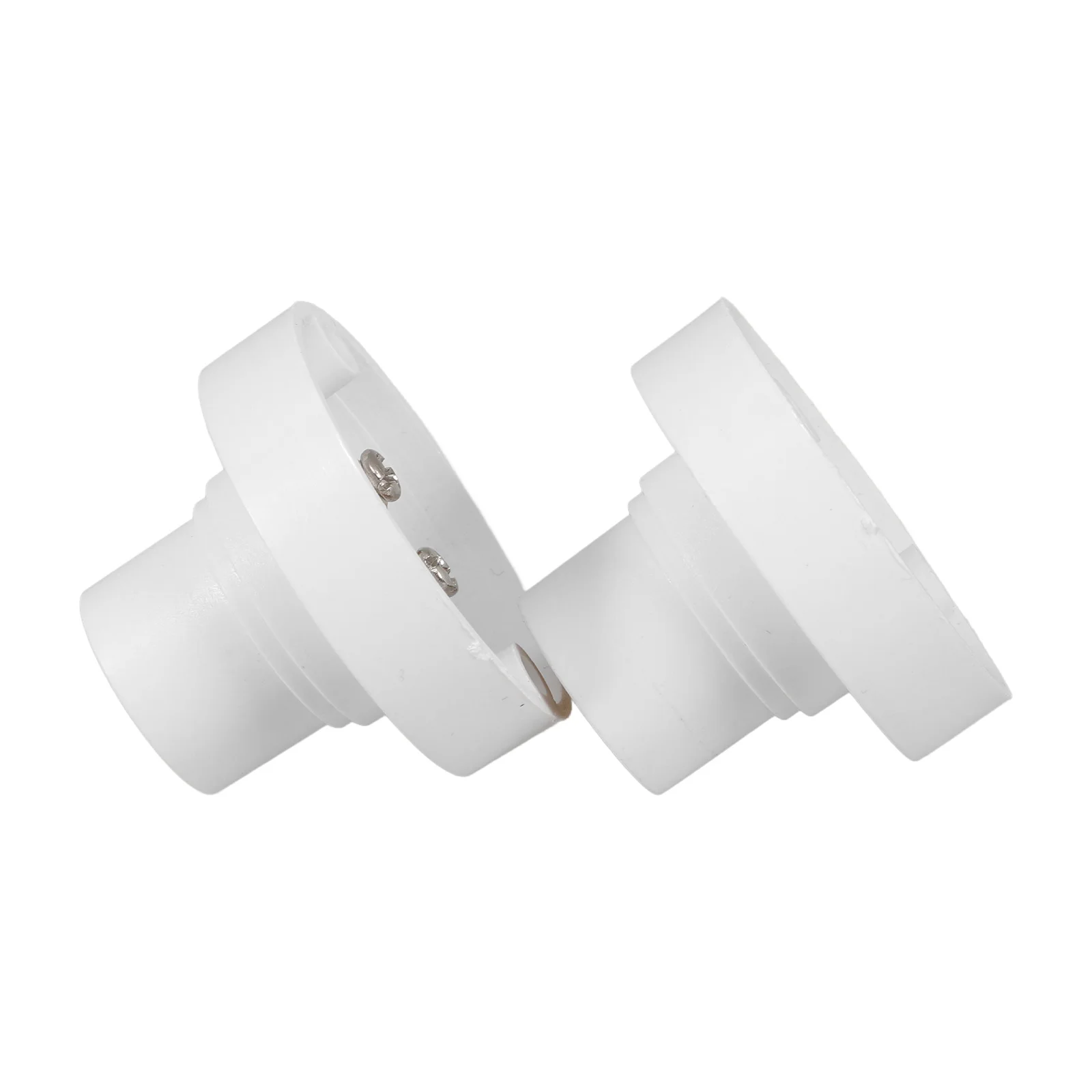

2Pcs Round E14 Screw Lamp Holder Bulb Socket Small Screw Base Durable Light Socket Base Electrical Testing Lamp Holder