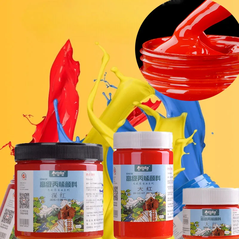 

100ml Wall Painting Acrylic Pigment Waterproof and Sunproof Art Student Diy Creative Acrylic Pigment