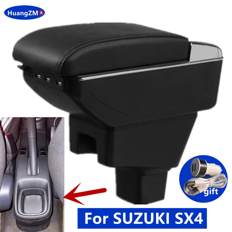 

Центральный ящик для хранения, автомобильный подлокотник для SUZUKI SX4, подлокотник для SUZUKI SX4, специальные детали для интерьера, автомобильные аксессуары