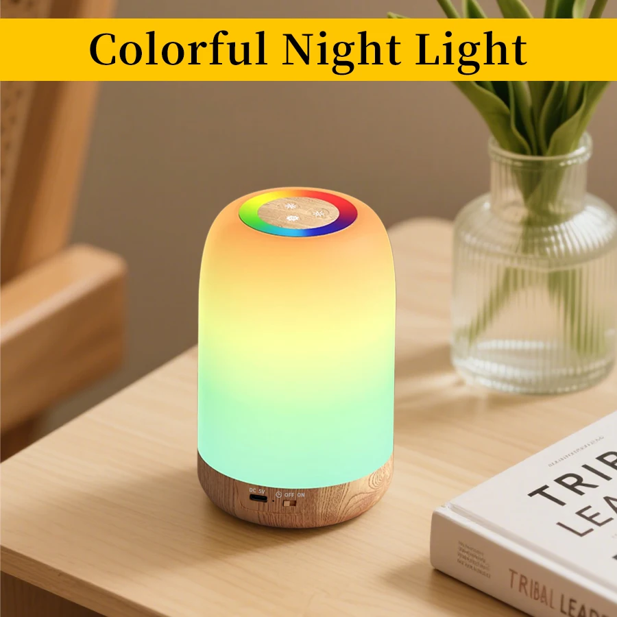 

LED Table Lamp Rechargeable RGB Touch Sensor Night Light Dimmable Timer For Bedroom Desk Reading Gift Atmosphere Decor Lighting