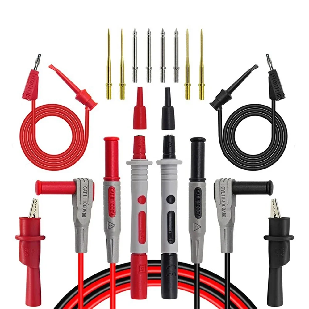 

Инструменты для электрика, набор для тестирования мультиметра, термостойкие для тестирования инструментов, удобные ручки, тестовые крючки для электрика