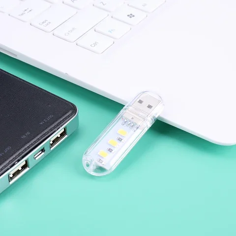 

Mini Portable USB LED Light, Bright Reading Book U Disk Lamp for PC and Laptop