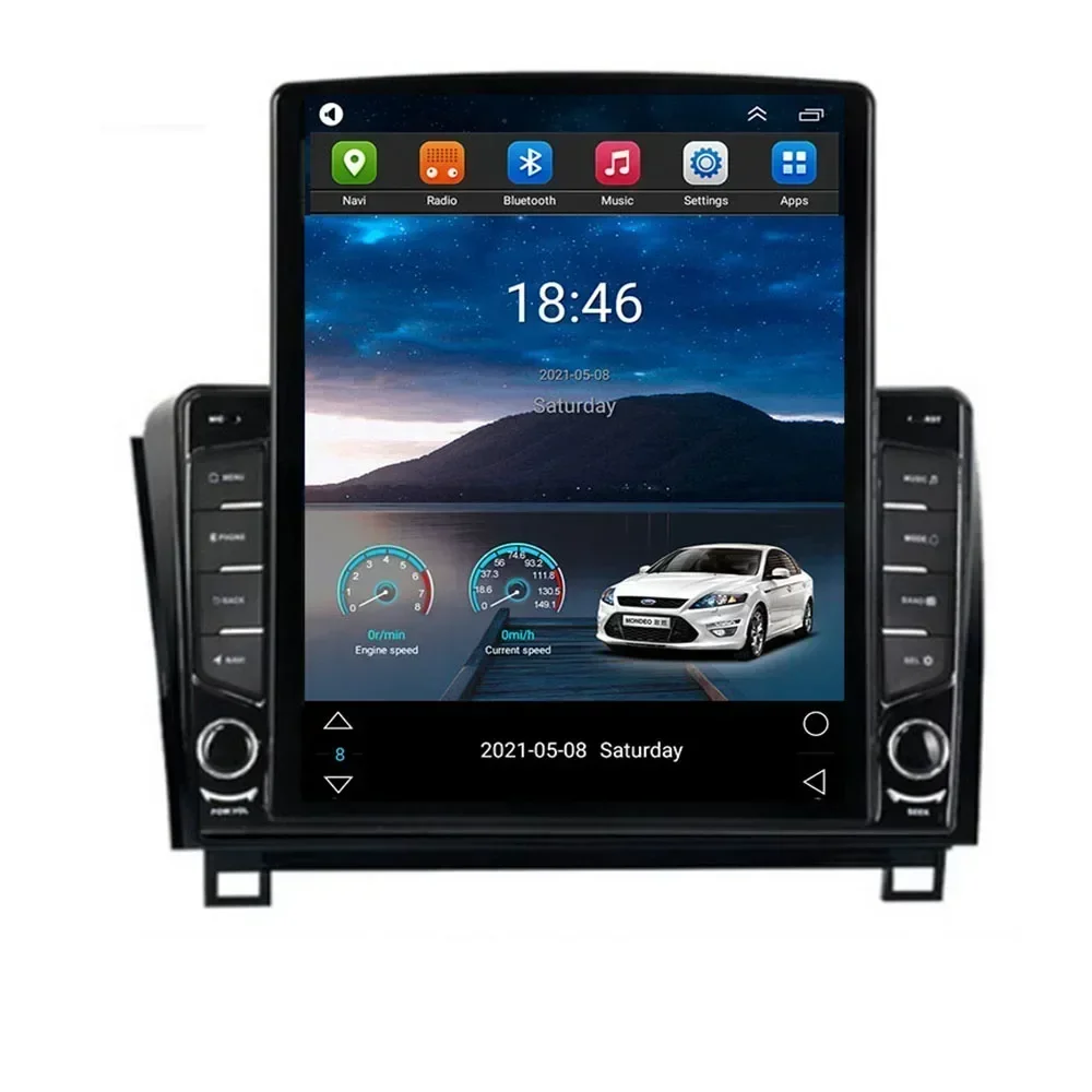 9.7 "android 14 para toyota tundra 2007-2013 sequoia 2008-2038 tesla tipo rádio do carro reprodutor de vídeo multimídia navegação gps rds