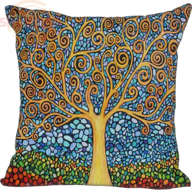 

New Custom Gustav Klimt Square Pillowcase Custom Zippered Bedroom Home Pillow Cover Case 35*35cm,40*40cm