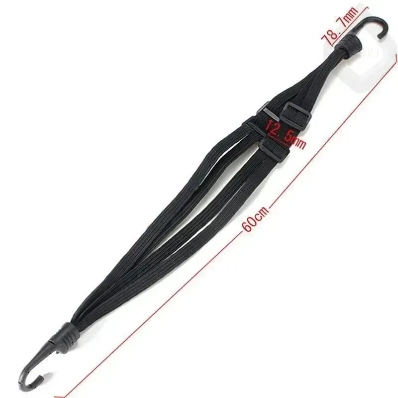 Ceinture universelle pour bagages de moto de 60cm, équipement de casque de moto, corde élastique fixe, filet de protection rétractable haute résistance