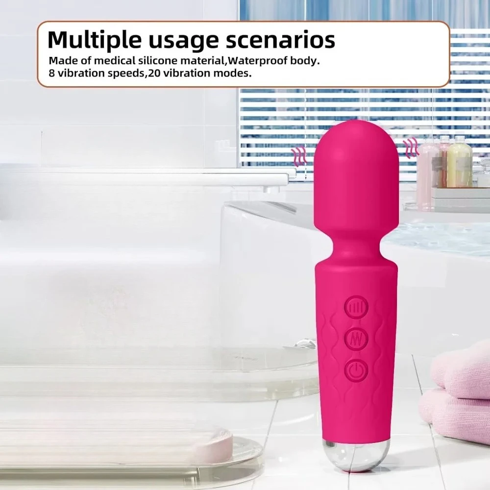Powerful Clitoris Stimulation Adult Personal Silicone Sex Toy Magic Av Wand Massager Dildo Masturbator Vibrator For Women Female view 4