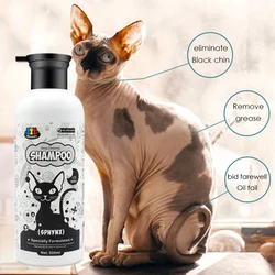 500ml Sphinx Cat Shampoo Body Wash Degreasing Oil Control Cleaning Skins Mild Non Irritating Hairless Cat Body Wash Pet Products