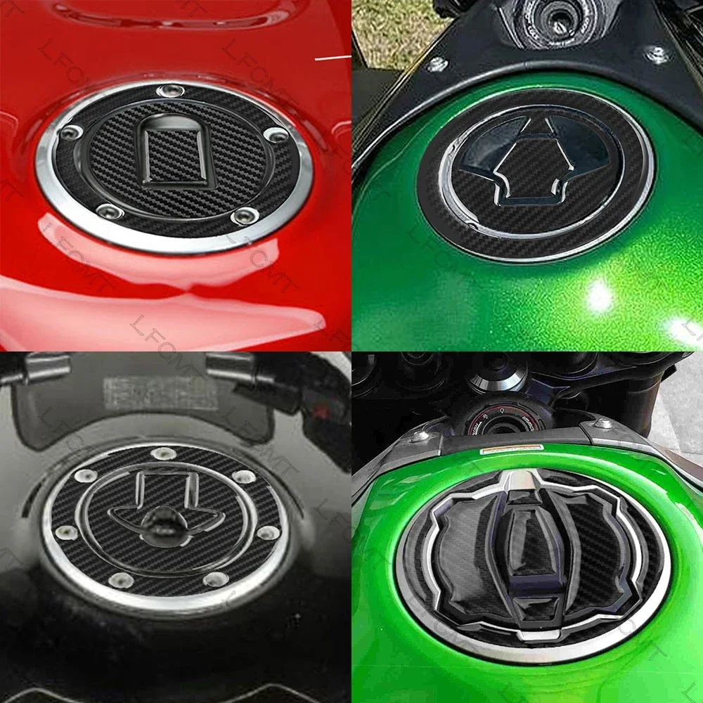 Motorcycle Fuel Gas Oil Cap Decals Tank Pad Protector Sticker For Kawasaki Yamaha Suzuki Honda BMW KTM DUCATI Triumph Aprilia
