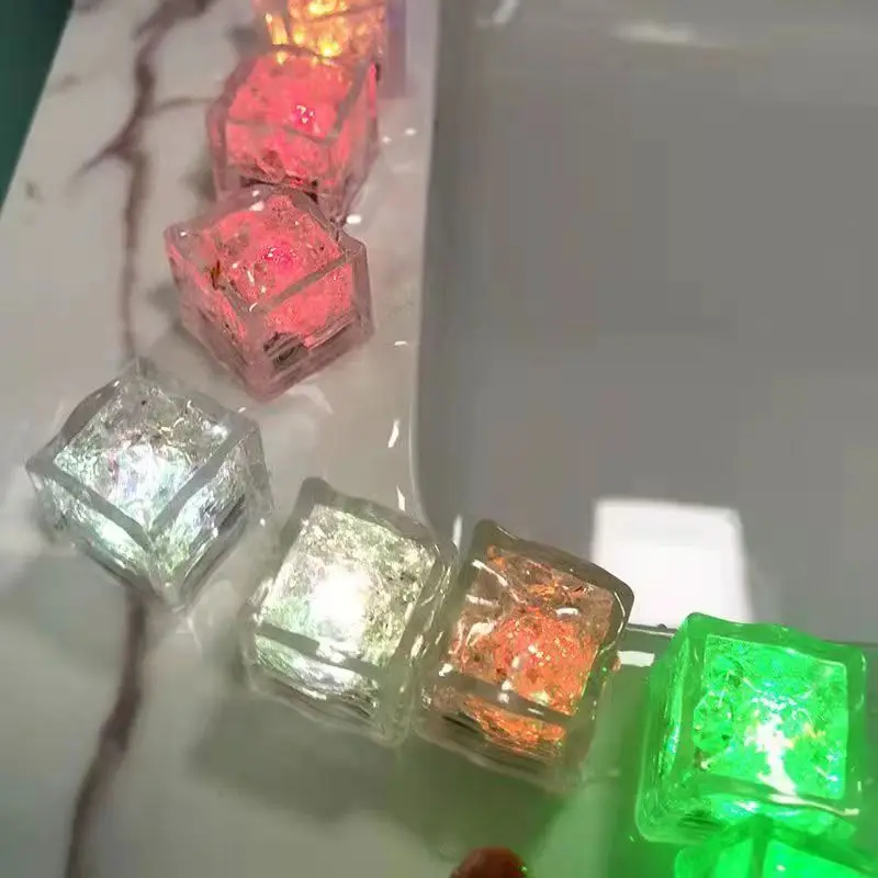 6/12/24/48 Chiếc Đèn LED Phát Sáng Viên Đá Phát Sáng Trong Bóng Tối Đảng Bóng Đèn Flash neon Tiệc Bể Bơi Lễ Hội Phụ Kiện Giáng Sinh Trang Trí