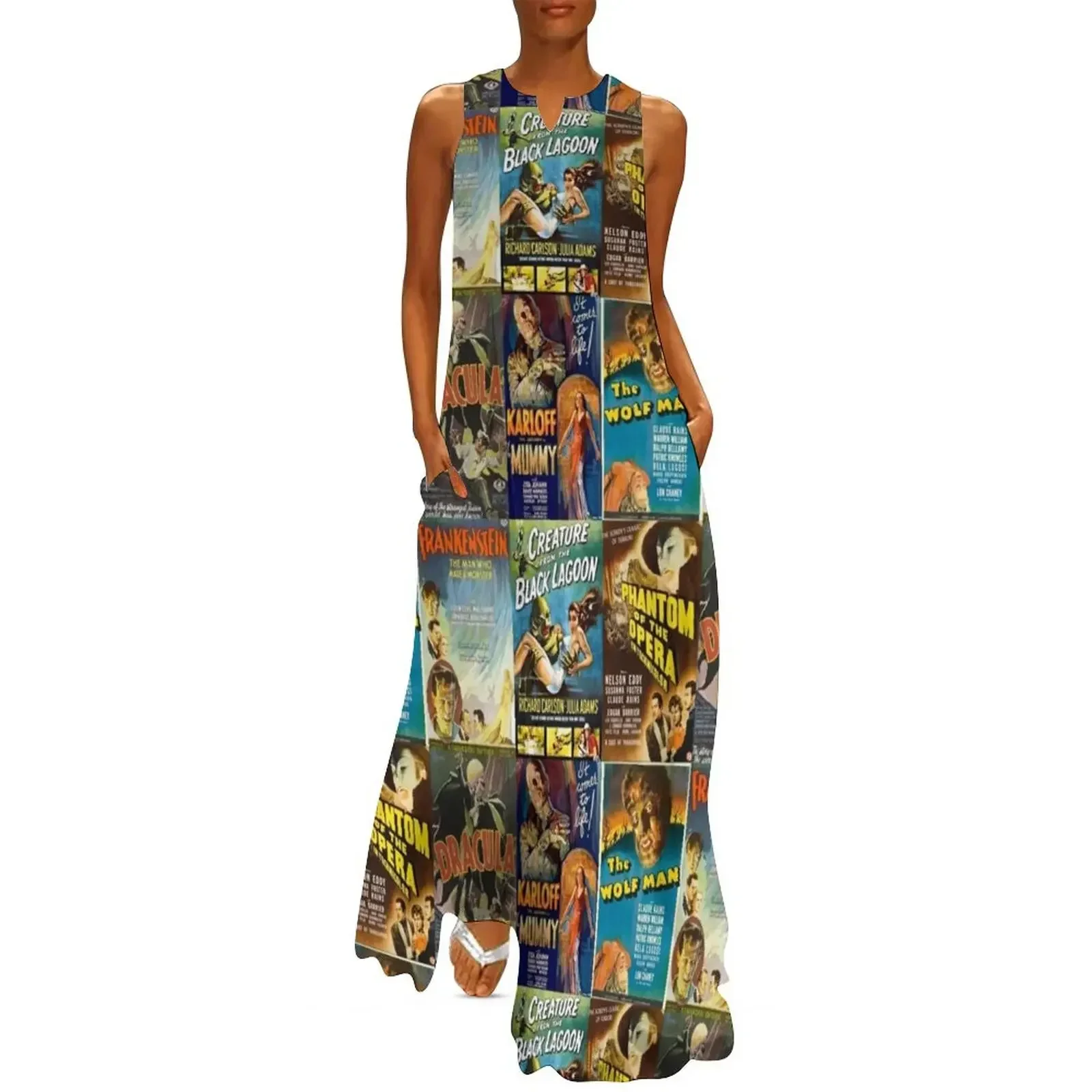 

Universal Monsters Long Dress Long veiled dresses clothes evening dresses women Bridesmaid dress woman Dress