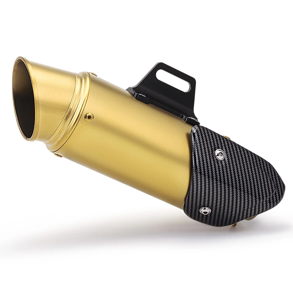 

51MM Universal Motorcycle GP Exhaust Pipe Muffler Escape Moto Modified Carbon Fiber For ZX6R R1 R3 Ninja250 MT09 MT07 Z900