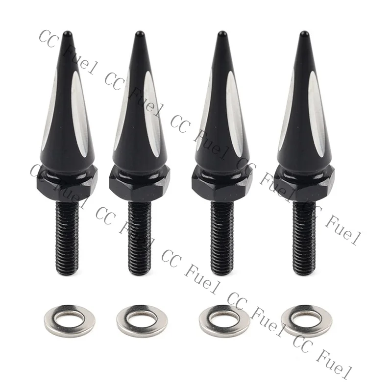 C+ Windshield Spike Bolts For Harley Road Glide 2015+ Black and White