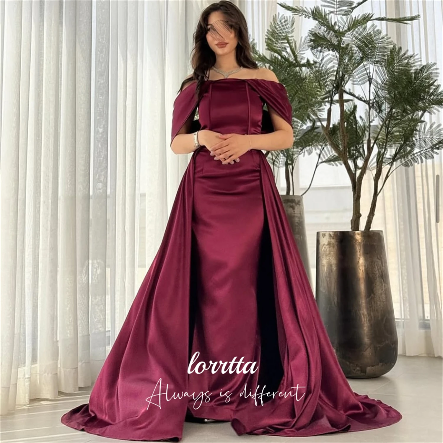 

Lorrtta Customized Party Dress for Wedding Guest Dress Woman Happy Sharon Dresses for Special Occasions Crimson Red فساتين سهرة