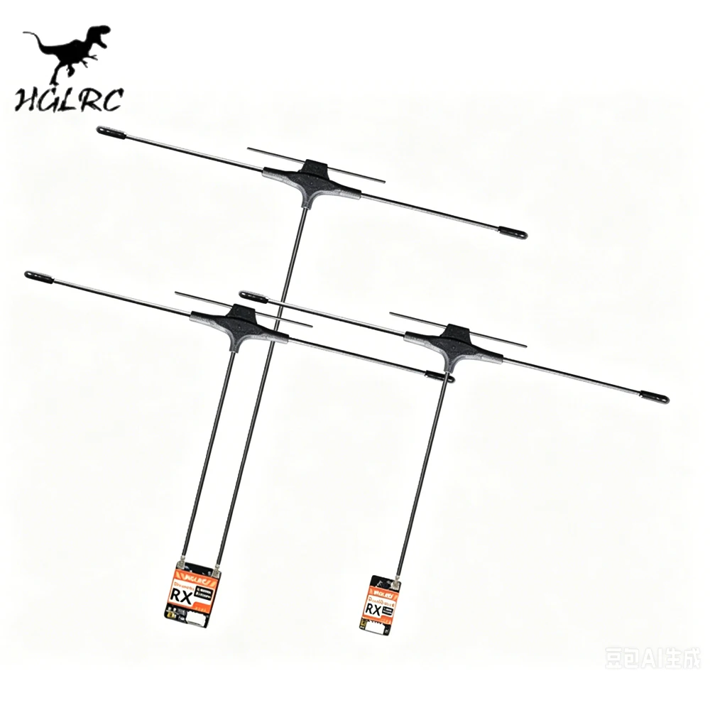 

HGLRC ELRS 915MHz & 2.4GHz 3.6-5V 100mW Dual-Band Single/Dual Antenna Receiver For RC FPV Drone DIY Parts