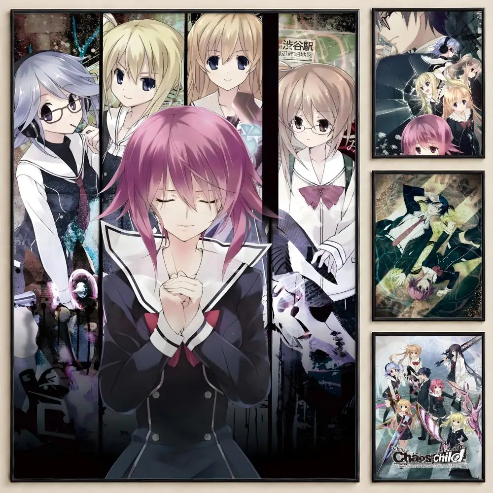 Game CHAOS;HEAD Takumi Nishijo Shibuya Poster PP Self Adhesive HD For Home Bedroom Dorm Office Wall Decor Gift Art Wall Painting