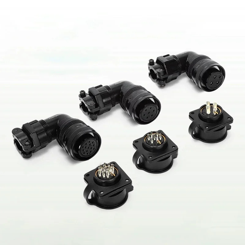 

YD28 aviation plug servo motor controller system 15 core 4 core waterproof connector connector
