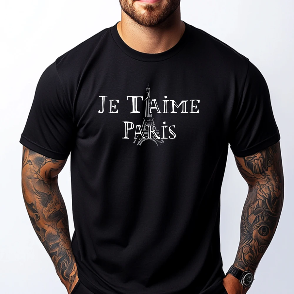 

Je T Aime Paris Free Shippping Items Lowest Prices Limited Time Special Luxury Designer Mans Short Sleeve