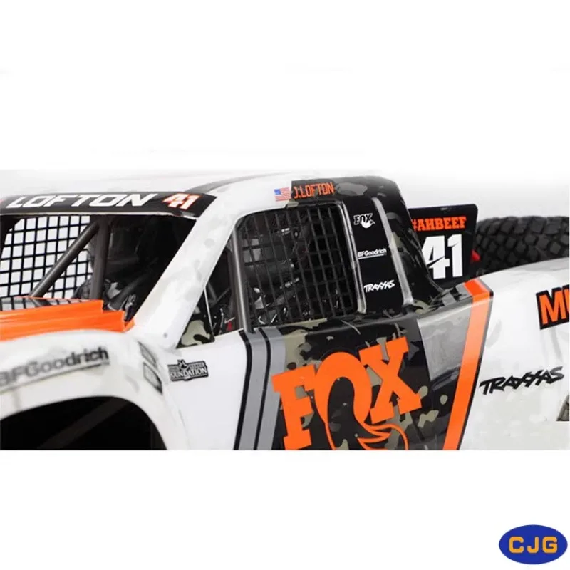 2PCS Simulation Fenster Net Schutz Seite Net Dekoration Zubehör für 1/7 RC Auto TRAXXAS UDR Hinten Gerade Brücke kurze Karte