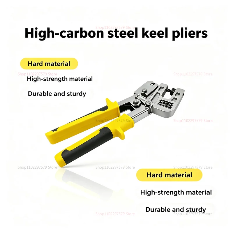 Industrial Grade Dragon Bone Pliers Heavy Duty Metal Crimping Tool for Drywall Ceiling Frame Wall Construction Fastening