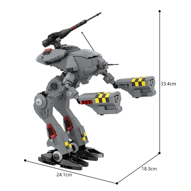 715PCS MOC Marauder Building Block Assembly Robot Model Mecha Series MAD-3R Robot Brick Toy Holiday Gift