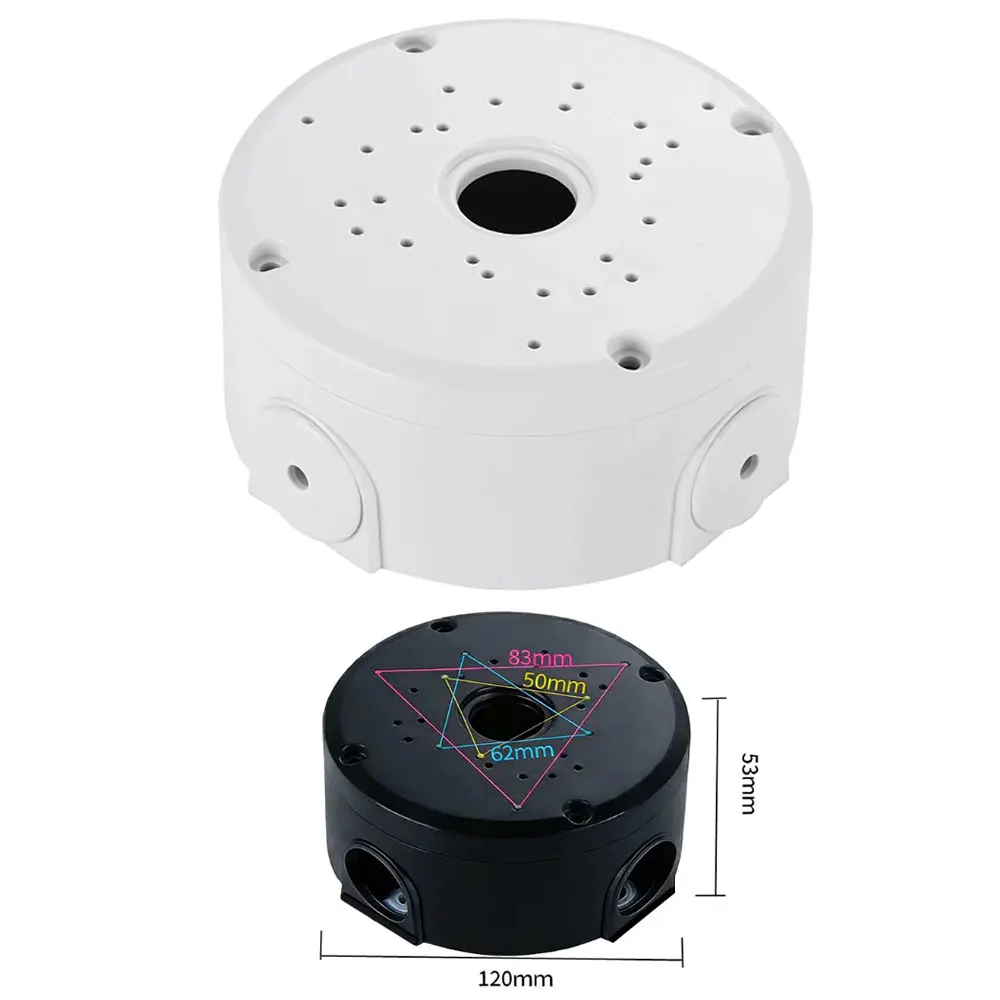 Universal Security Camera Junction Box Mount Bracket Plastic Rainproof Junction Box Mount Bracket for IP Camera Indoor/Outdoor