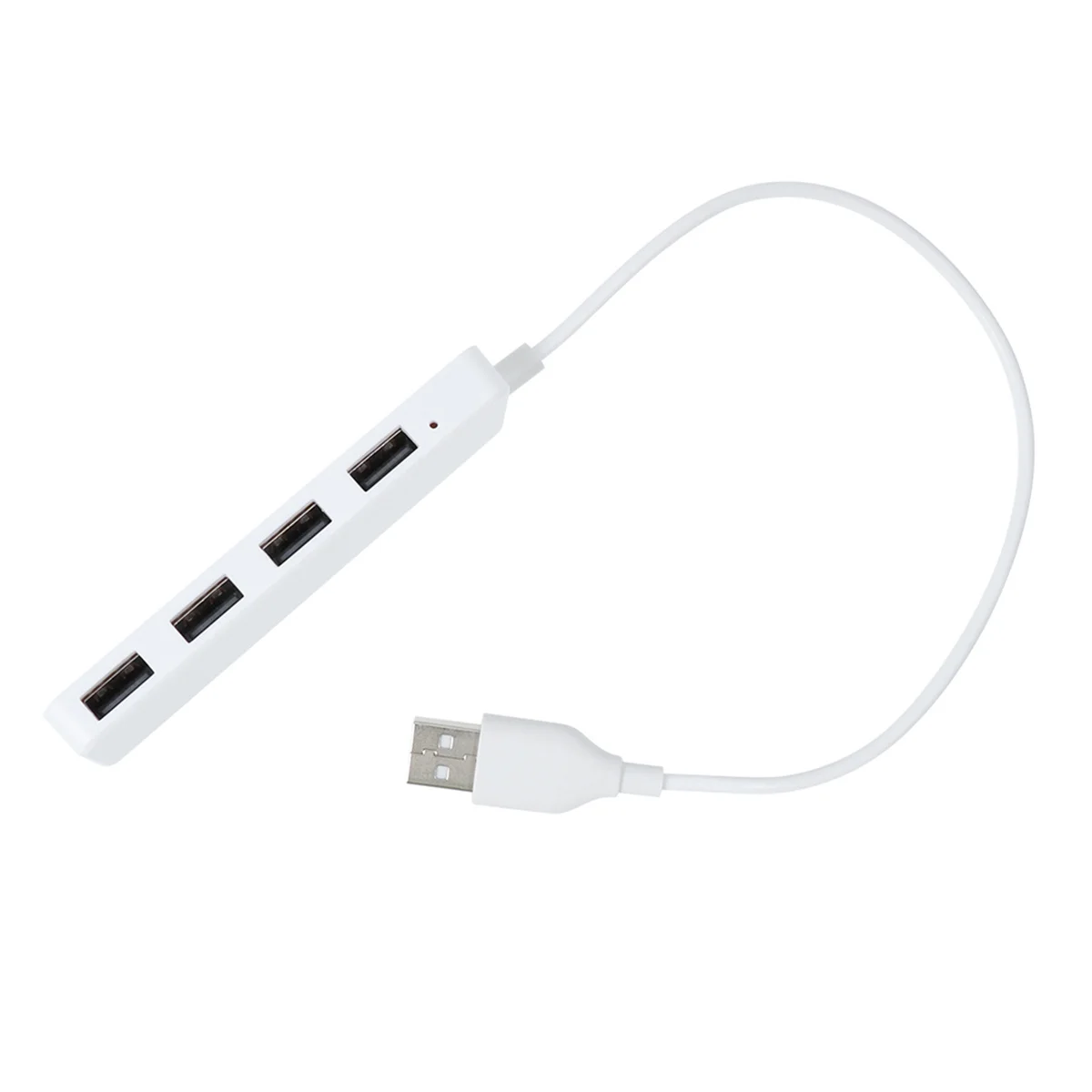 4 portas usb 2.0 hub conversor multi interface divisor adaptador para portátil desktop pc extensão de carregamento branco otg plug play