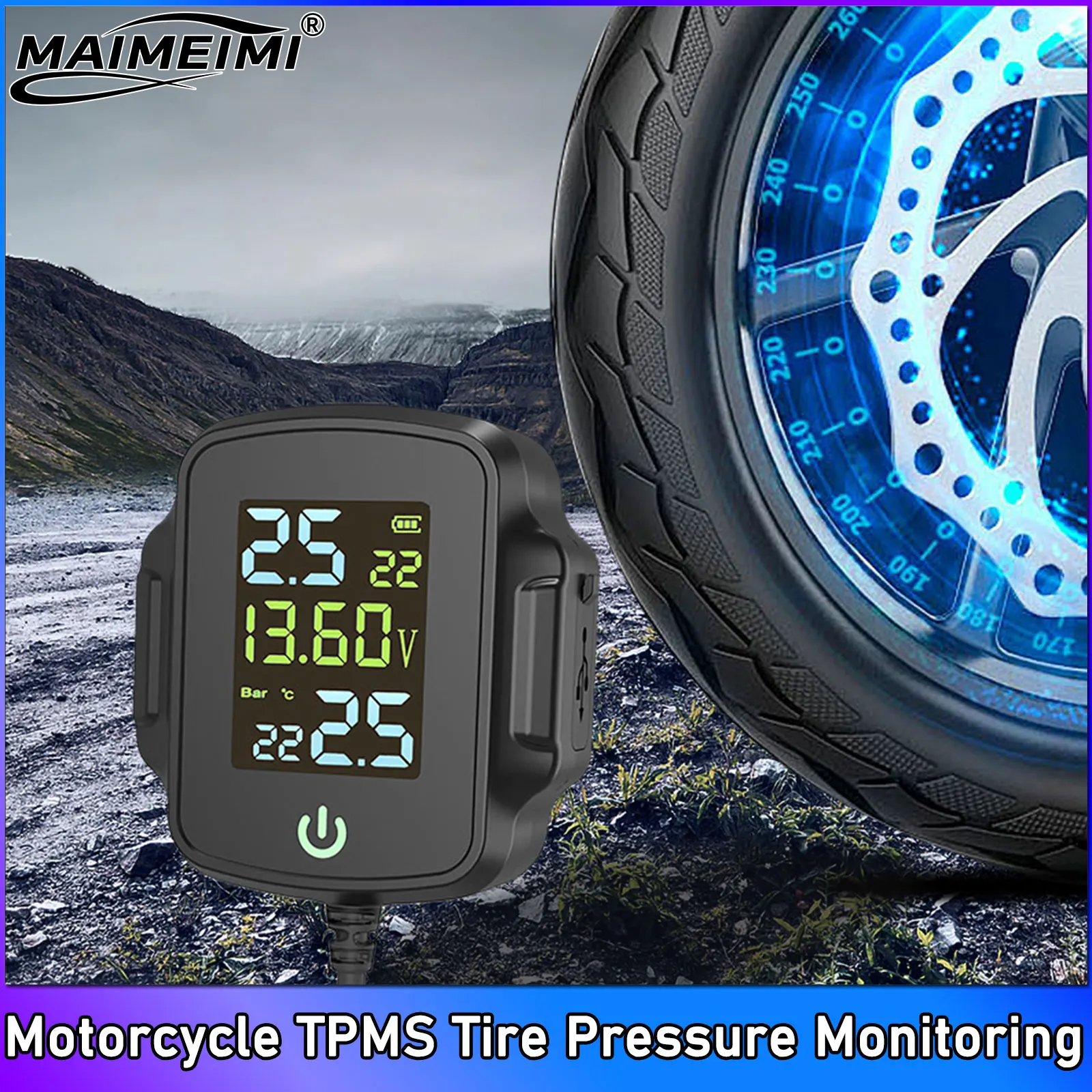 Motorcycle TPMS Tire Pressure  - Tire Pressure Monitor ulasan dan harga