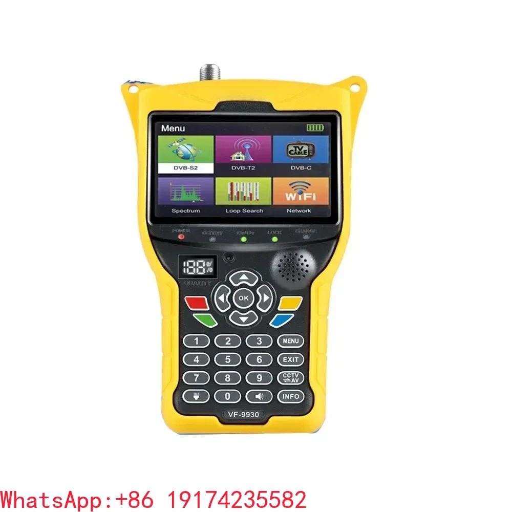 VF‑9930 Pro DVB‑S2/T2 Satellite Finder Portable Star Searcher For Antenna Signal Adjustment