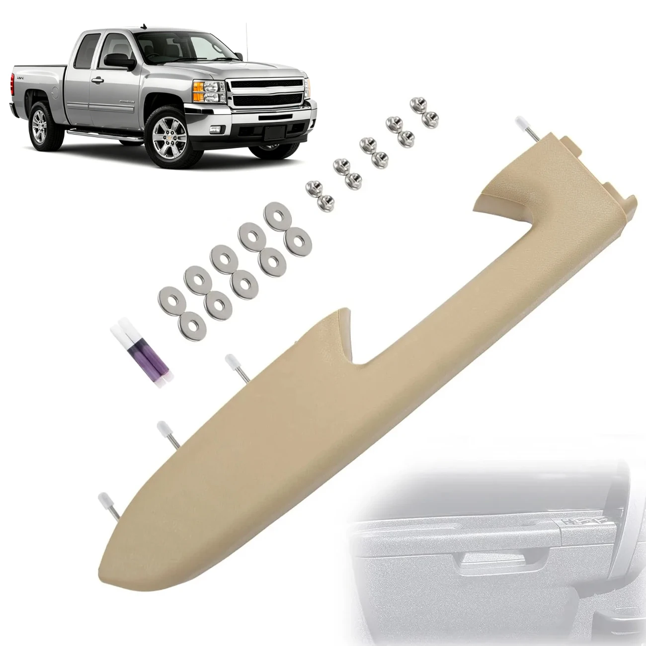 

Для GMC Sierra 1500 2500 HD/3500 HD, передняя левая панель двери со стороны водителя, подлокотник для Chevrolet Silverado, бежевый, 22818467, 17 дюймов