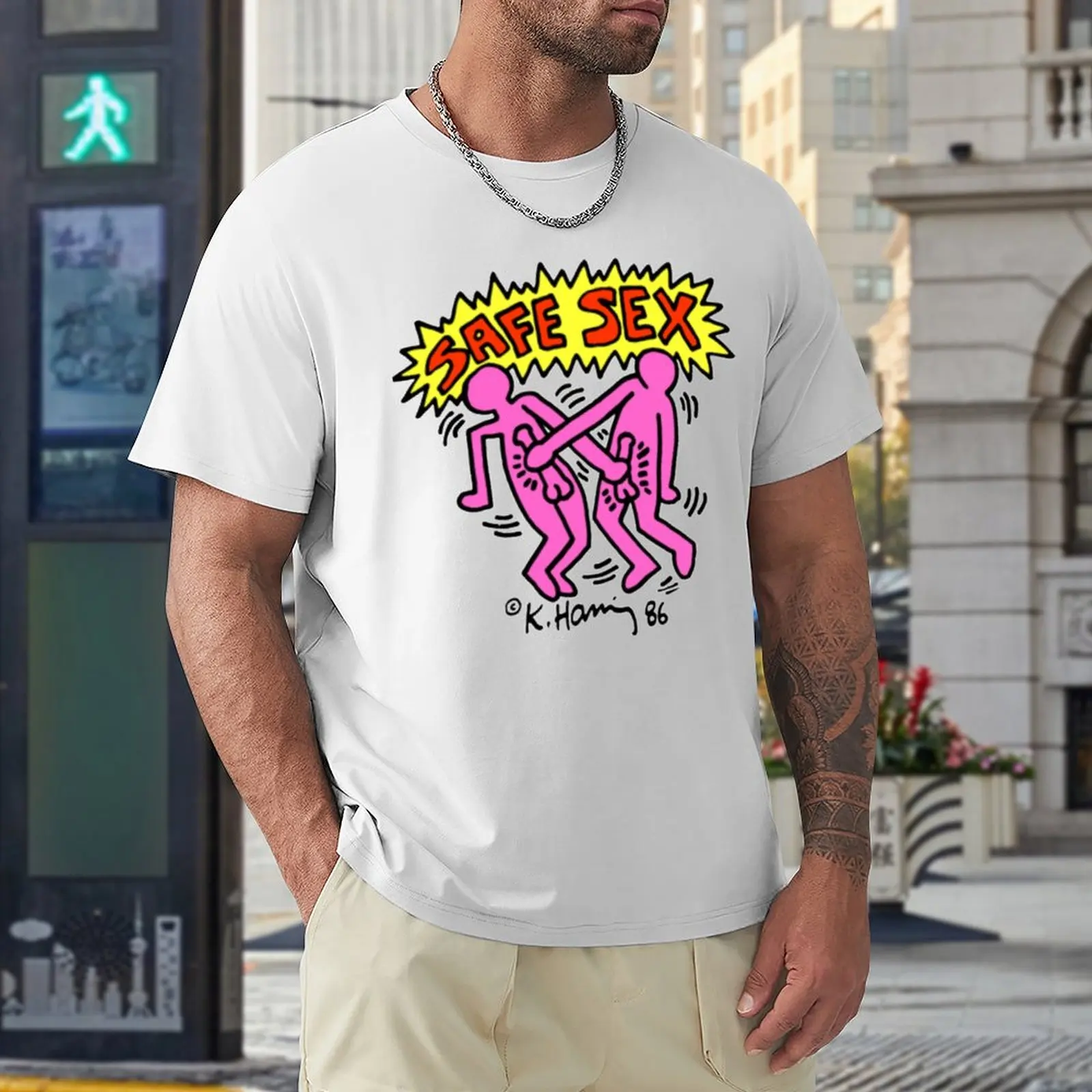 Safe sex T-Shirt man clothes new edition t shirt mens champion t shirts