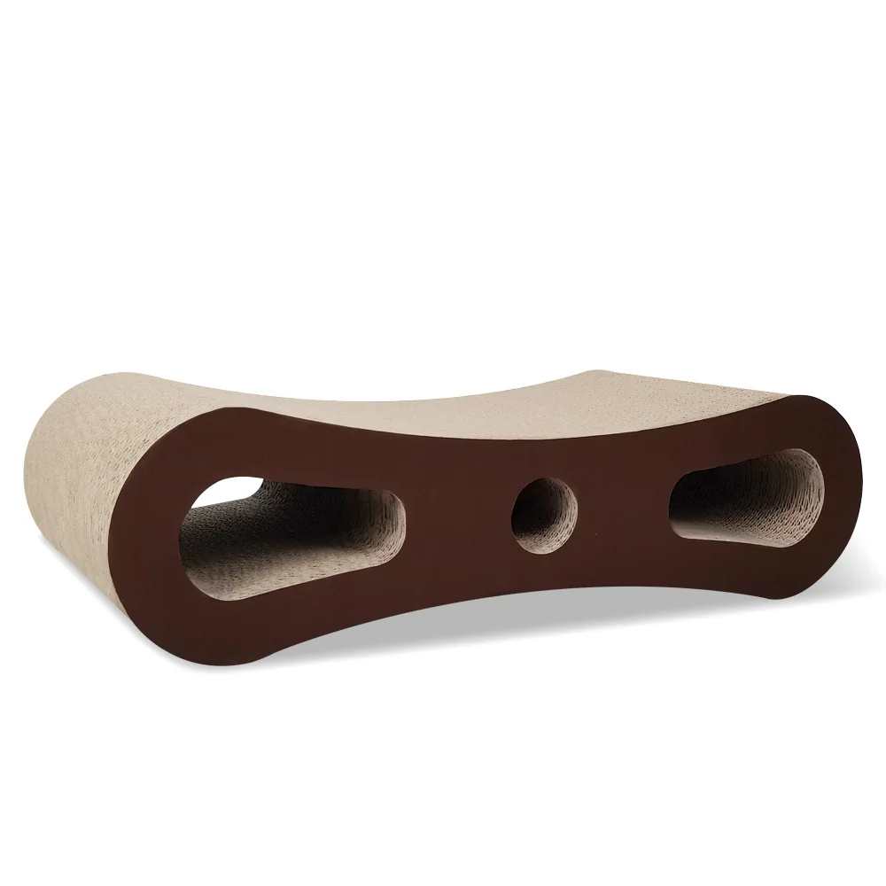 

Extra Large Scratching Board 560 round Hole Coffee Color 8 aped Furniture Interactive Toys for Kittens