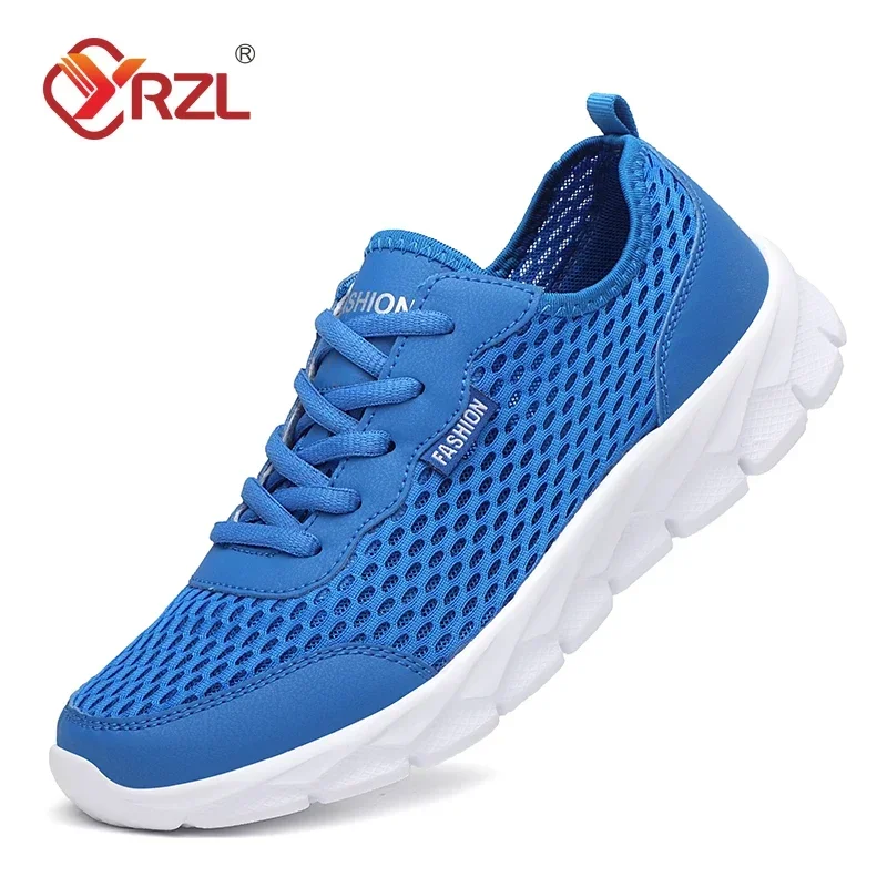 YRZL nuove scarpe da corsa per uomo scarpe sportive traspiranti leggere moda estate Plus Size 38-48 Sneakers traspiranti per uomo