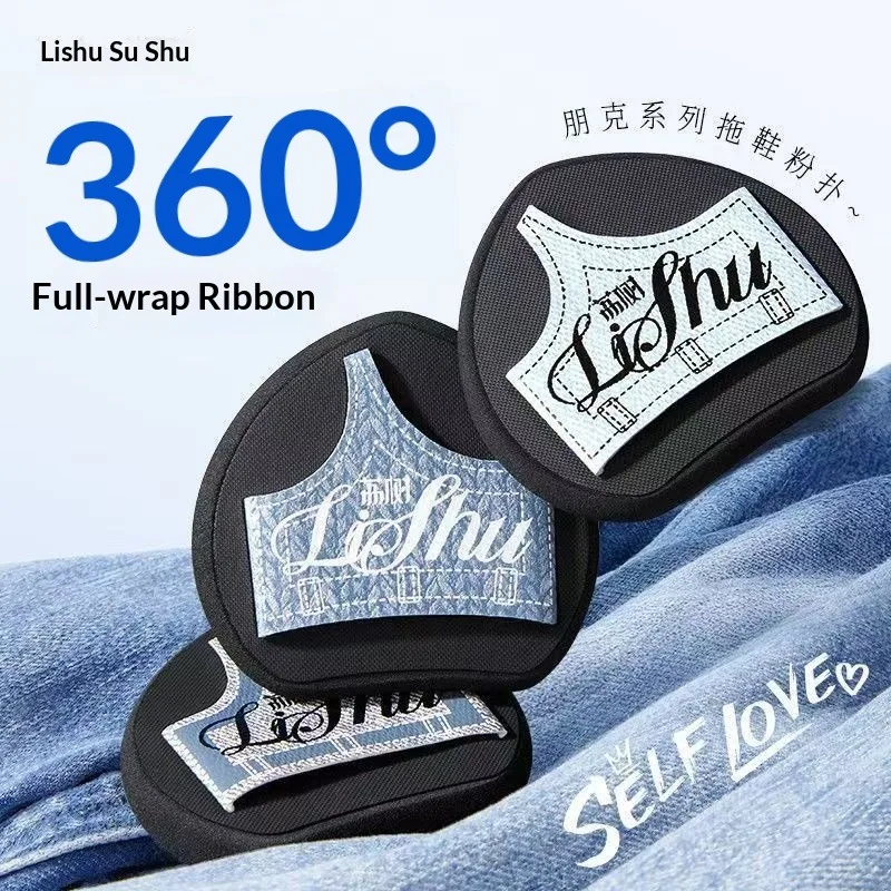 LISHU 3pcs Slipper Puff Makeup Sponge - Large Blending Puff for Setting, Concealing, Dry & Wet Use,Non-Cakey Cosmetic Tool