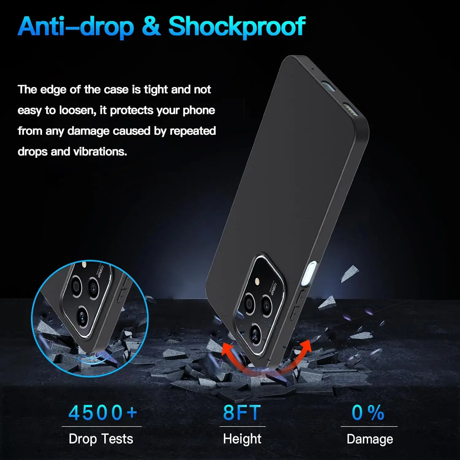Case For Honor 200 Lite Black Matte TPU Phone Camera Protection Cover for Honor200 Lite Transparent Shell Protective Coque