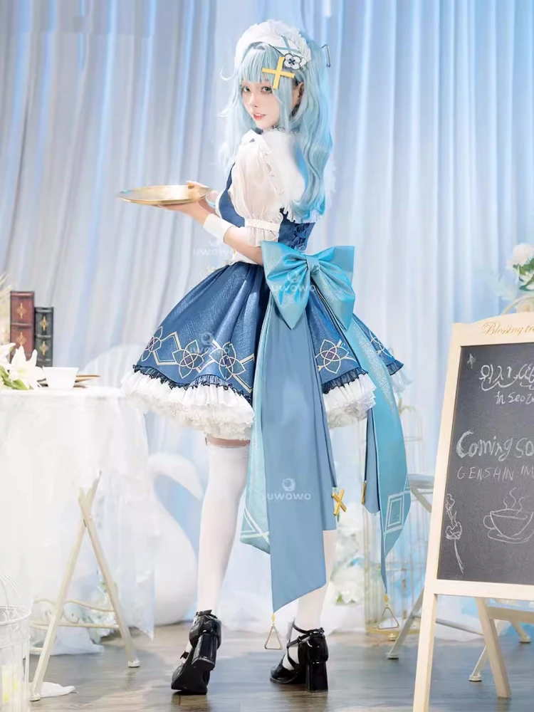 Faruzan Cosplay Genshin Impact Anime Women Lovely Maid Outfit Apron Dress Role Play Clothing Comic-con Party Costume Stock