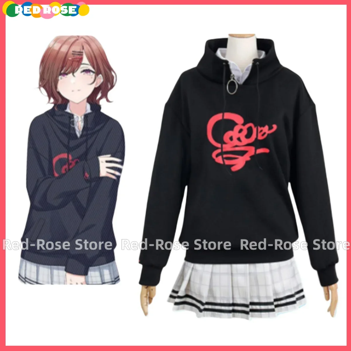 Anime Game The Idolm@Ster Shiny Colors Higuchi Madoka Cosplay Costume Noctchill Wig Hoodies Uniform Man Woman Halloween Suit - view 2
