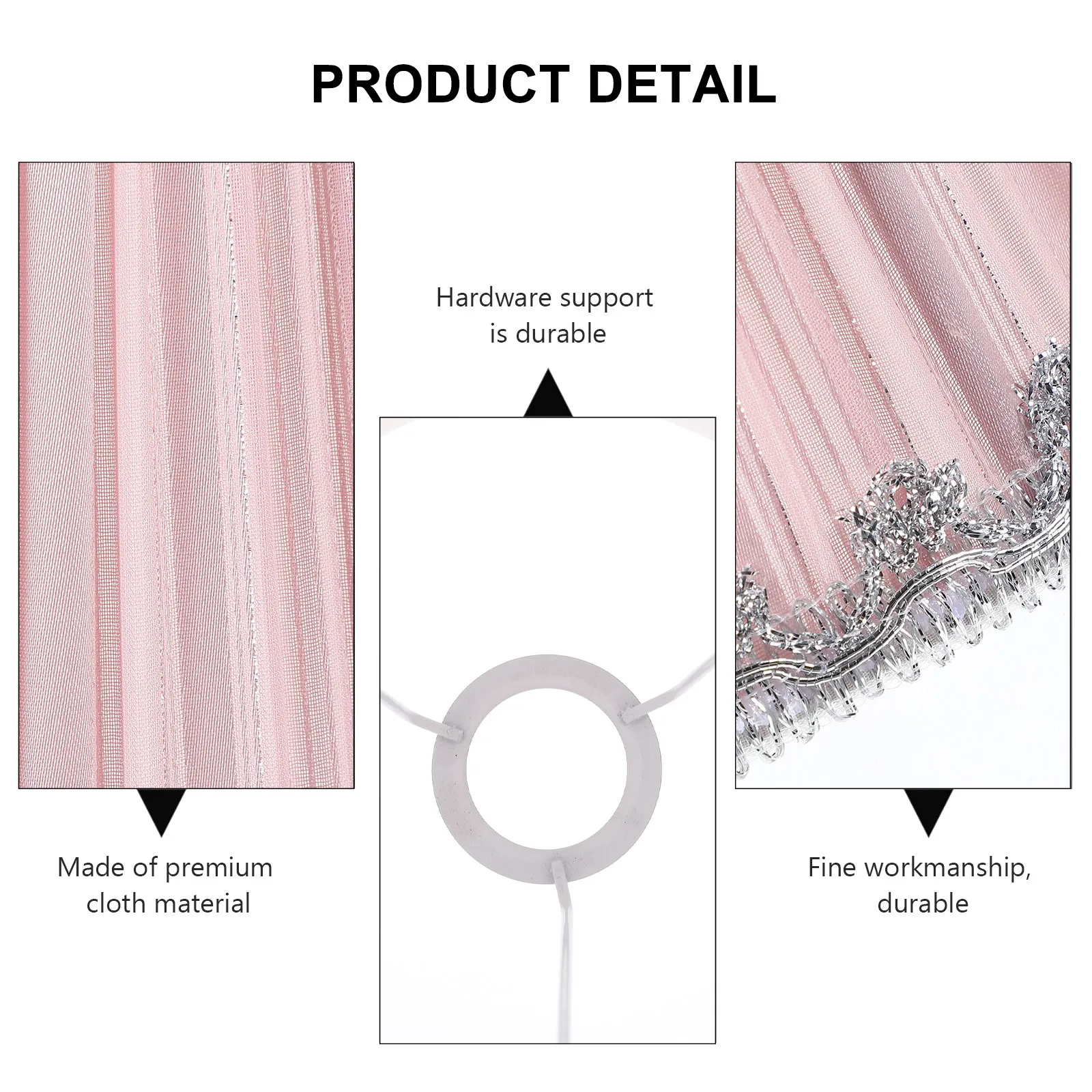 

1 шт. тканевый абажур премиум-класса с объемным дизайном для спальни и гостиной, декоративный светильник, пылезащитный, с теплым рассеянным светом