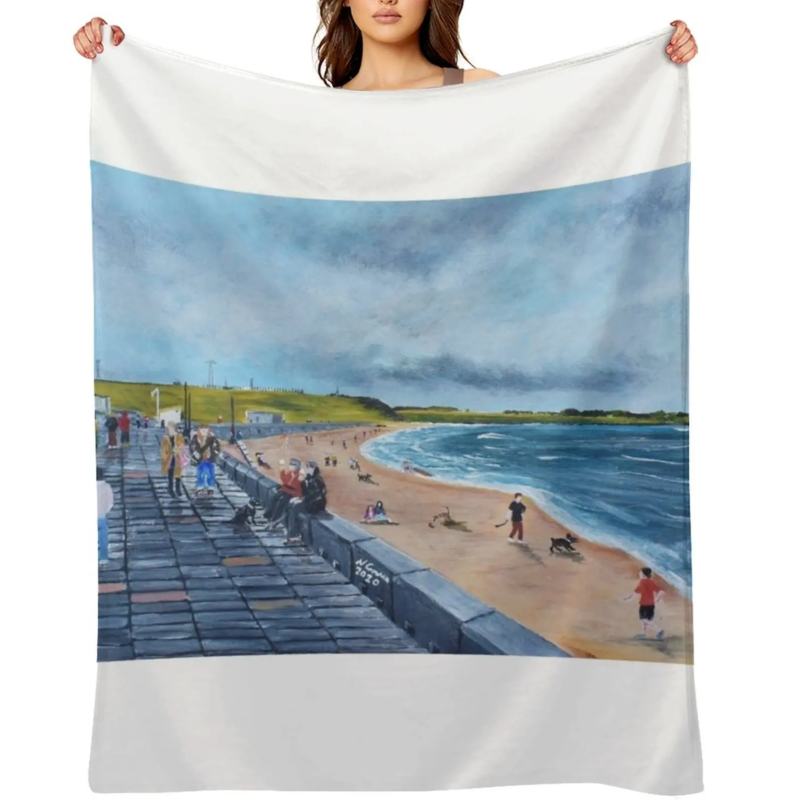 

Whitley Bay, with St Marys Lighthouse Throw Blanket Sofas Moving Weighted Furrys Blankets