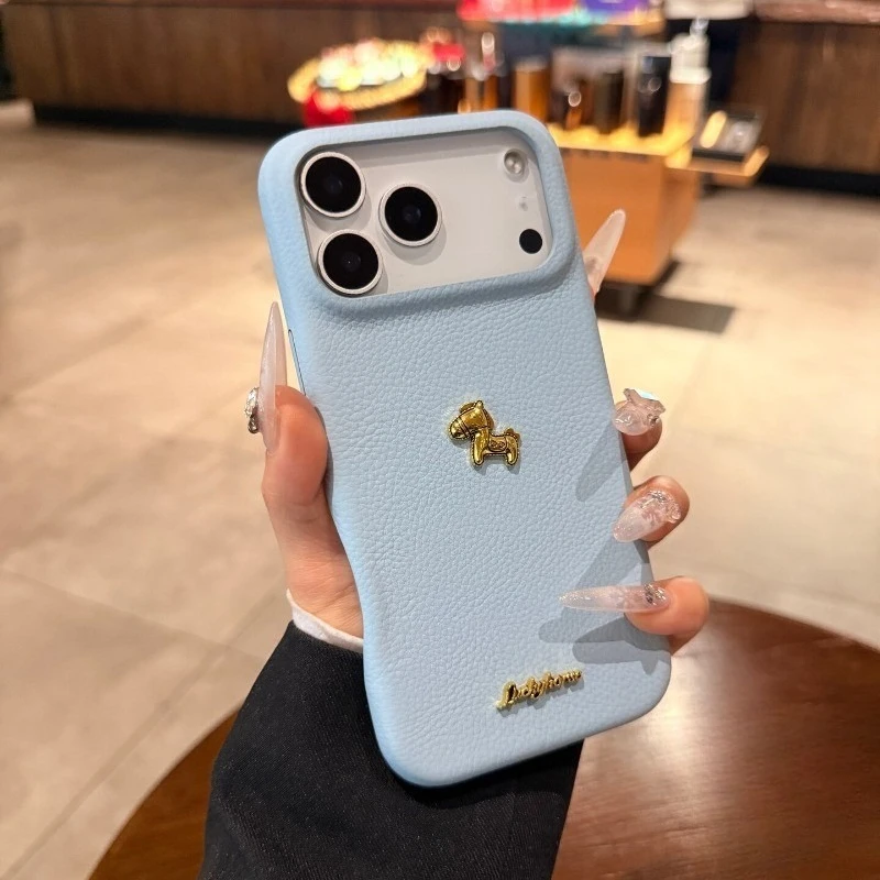 

New Year Golden Pony Casing For OPPO A73 A56 A56s A55 A55s A5 A53s A12e A9 A5 2020 A3s 4G 5G Luxury PU Leather Soft Phone Case