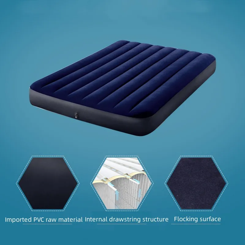 Double Sleeping Air Bed Inflatable Mat Outdoor Camping Mattress Adult Couple Light Portable Tent Moisture-Proof Beds New