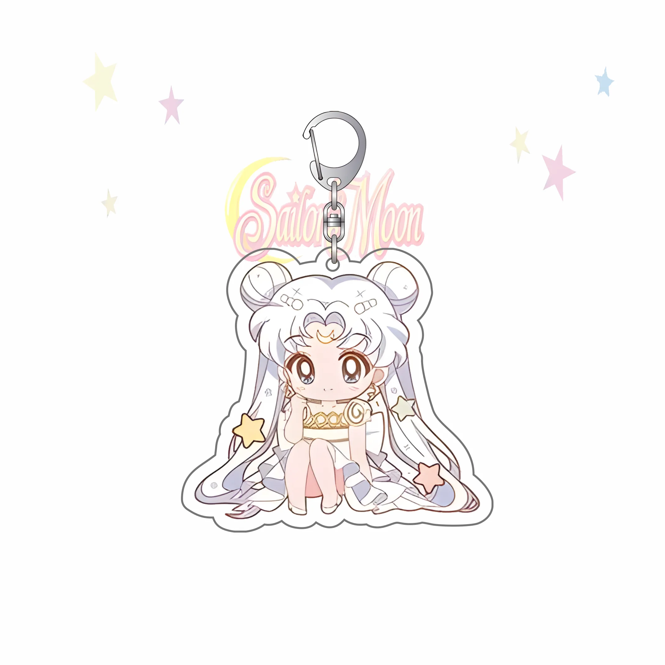 Cute Chibi Sailor Moon Acrylic Keychain, Usagi Tsukino & Chibiusa Anime Bag Pendant, Kawaii Cosplay Charms, Ideal Anime Fan Gift