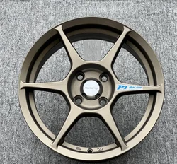 P1 Bronze 15  Inch 15x7.0 4x100 Alloy Car Accessories Racing Wheel Rims Fit For Honda Toyota Hyundai MINI Nissan Suzuki