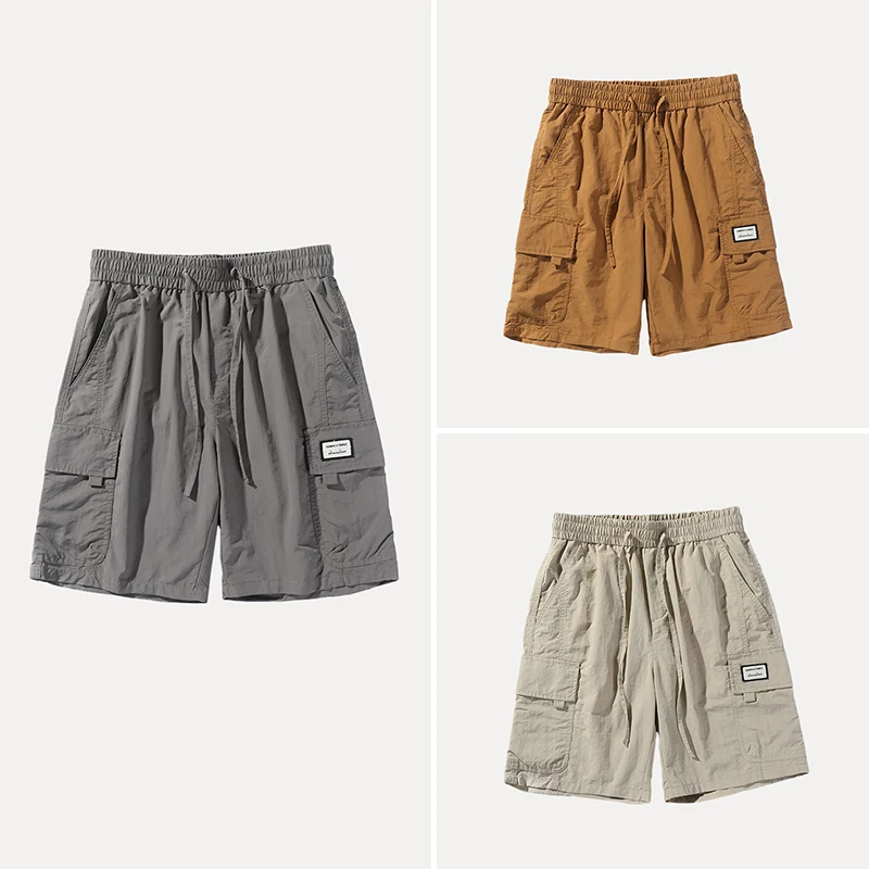 

Faionable American Sle Спецодежда orts Dstring Тонкие брюки для отдыха для мужчин Лето 2025 Z Прямые брюки Ca...